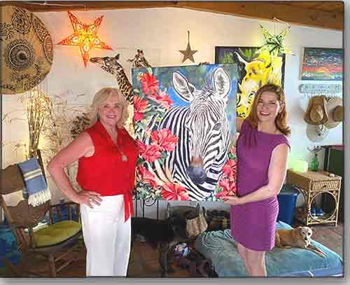 Dagmar Midcap and Joan Hansen with Celebrate the Patterns of the Wild