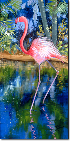 Flamingo Lagoon by Joan Hansen